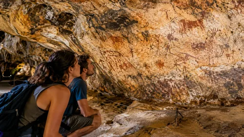 Inspect the Prehistoric Rock Paintings